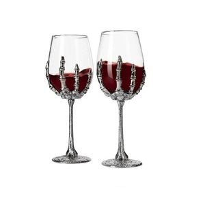 Halloween wine glass set if 2